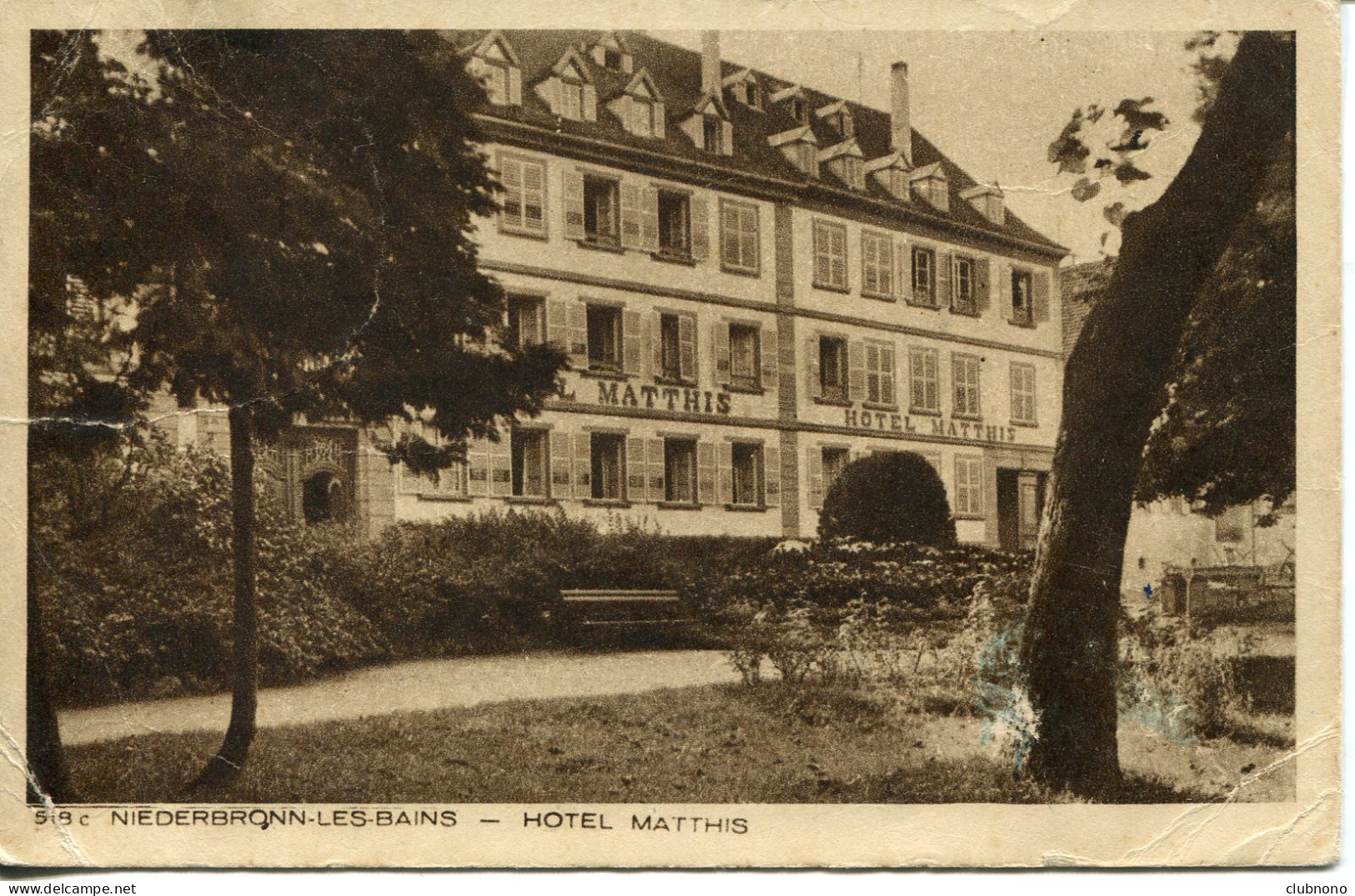 CPA -  NIEDERBRONN-LES-BAINS - HOTEL MATTHIS - Niederbronn Les Bains