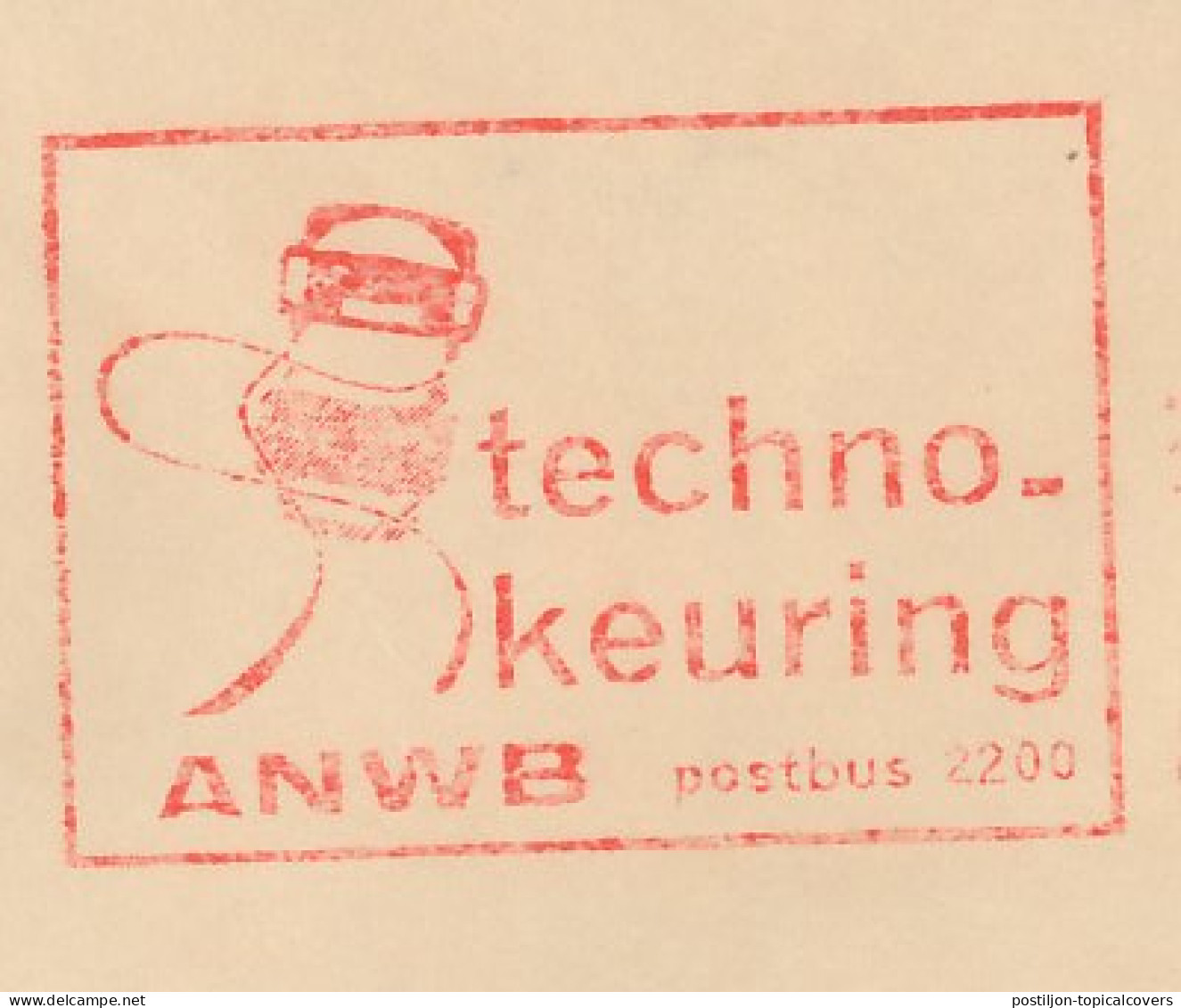 Meter Cover Netherlands 1967 Technical Inspection - Car - Autres & Non Classés