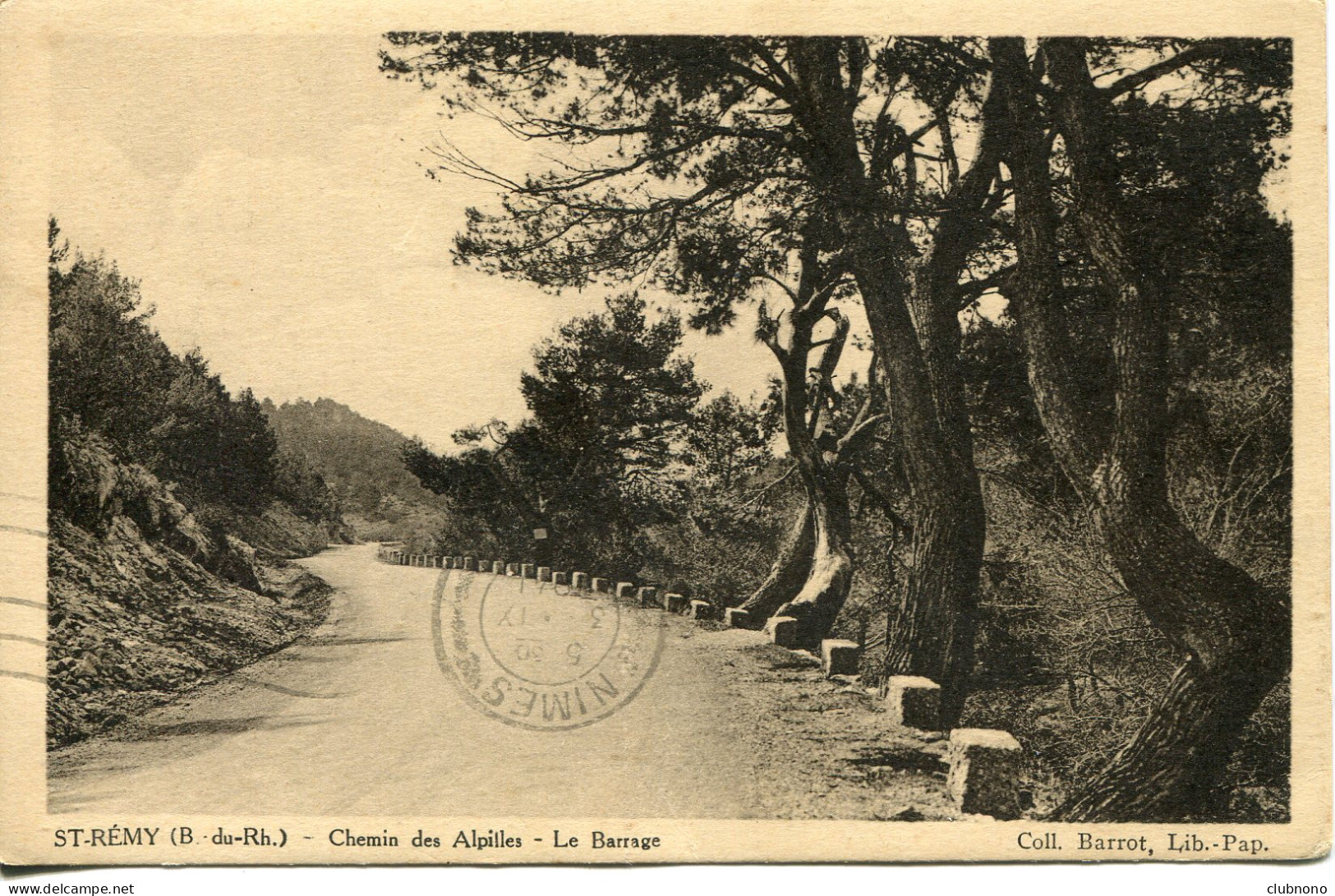 CPA -  SAINT-REMY - CHEMIN DES ALPILLES - LE BARRAGE (TRES RARE) - Saint-Remy-de-Provence