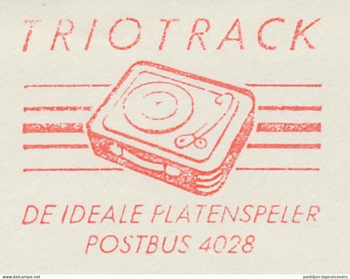 Meter Cut Netherlands 1962 Record Player - Triotrack - Muziek