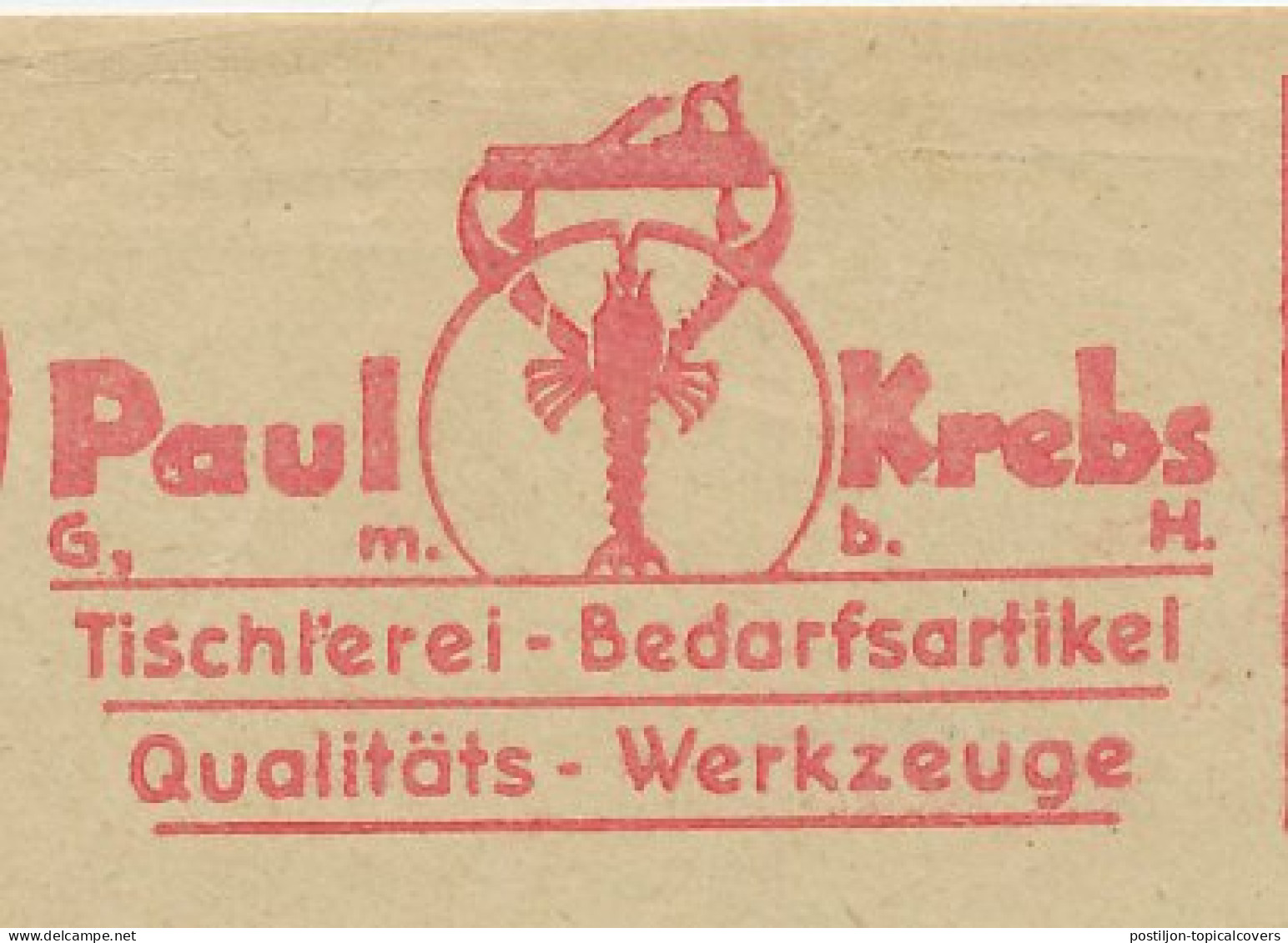 Meter Cut Deutsches Reich / Germany 1938 Lobster - Mundo Aquatico