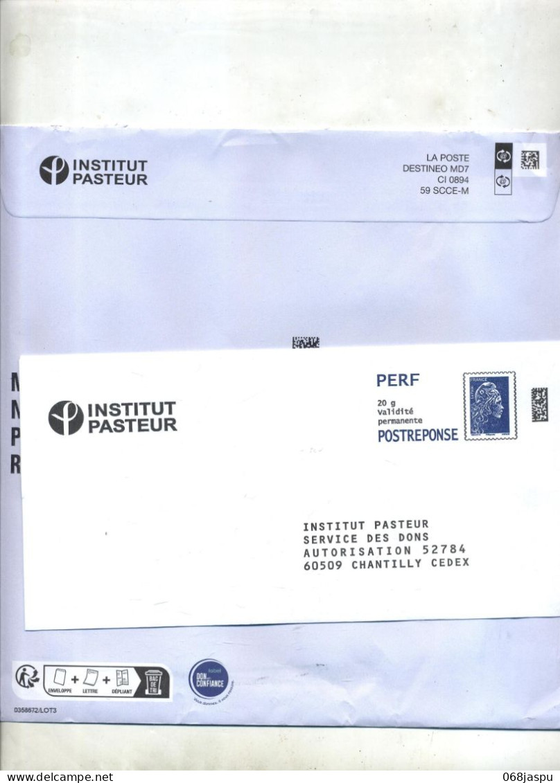Pap Reponse  Yseultyz  Institut Pasteur + Destineo - Prêts-à-poster: Réponse