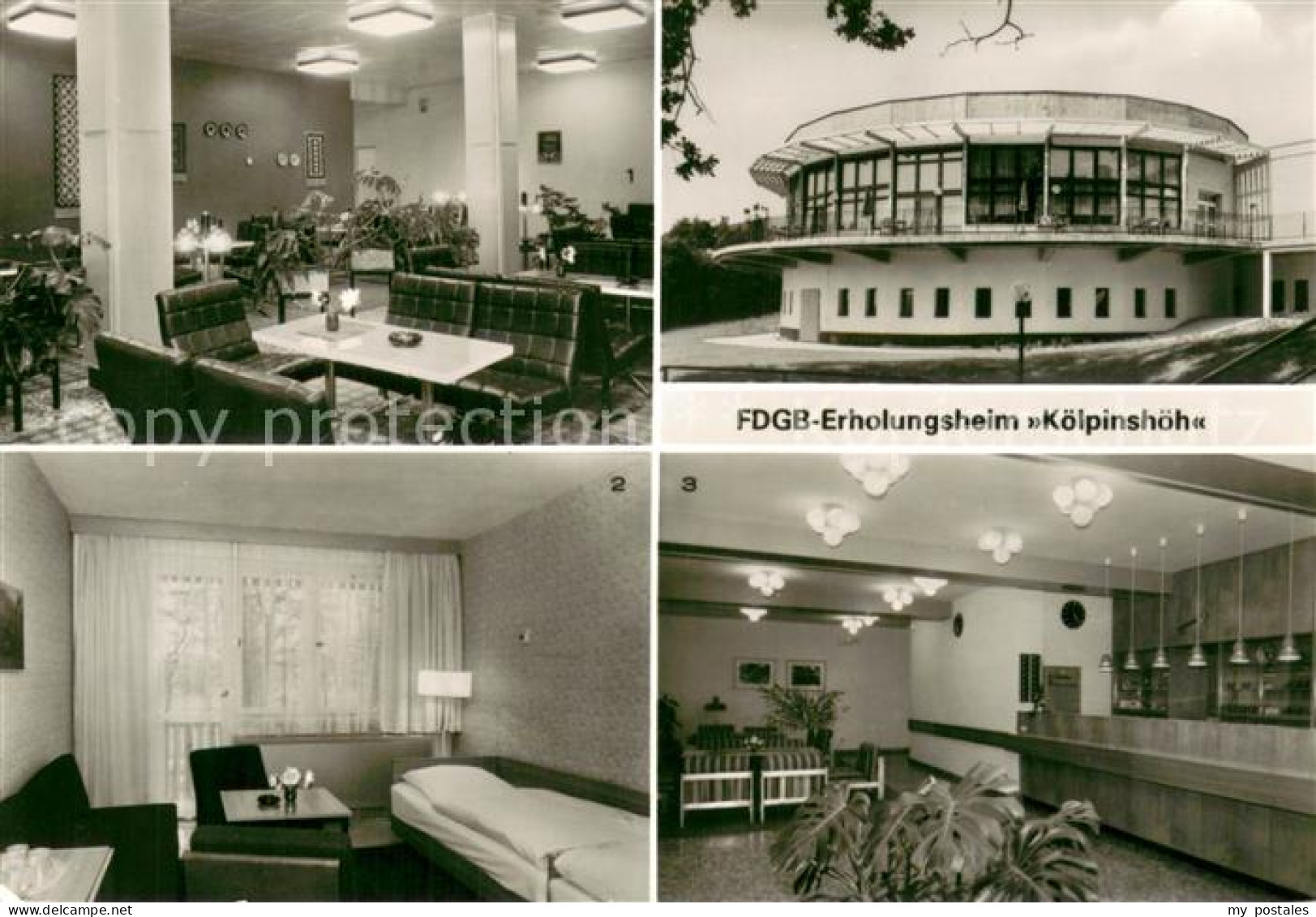 73723038 Koelpinsee Loddin FDGB Erholungsheim Koelpinshoeh Bar Zimmer Empfangsha - Other & Unclassified