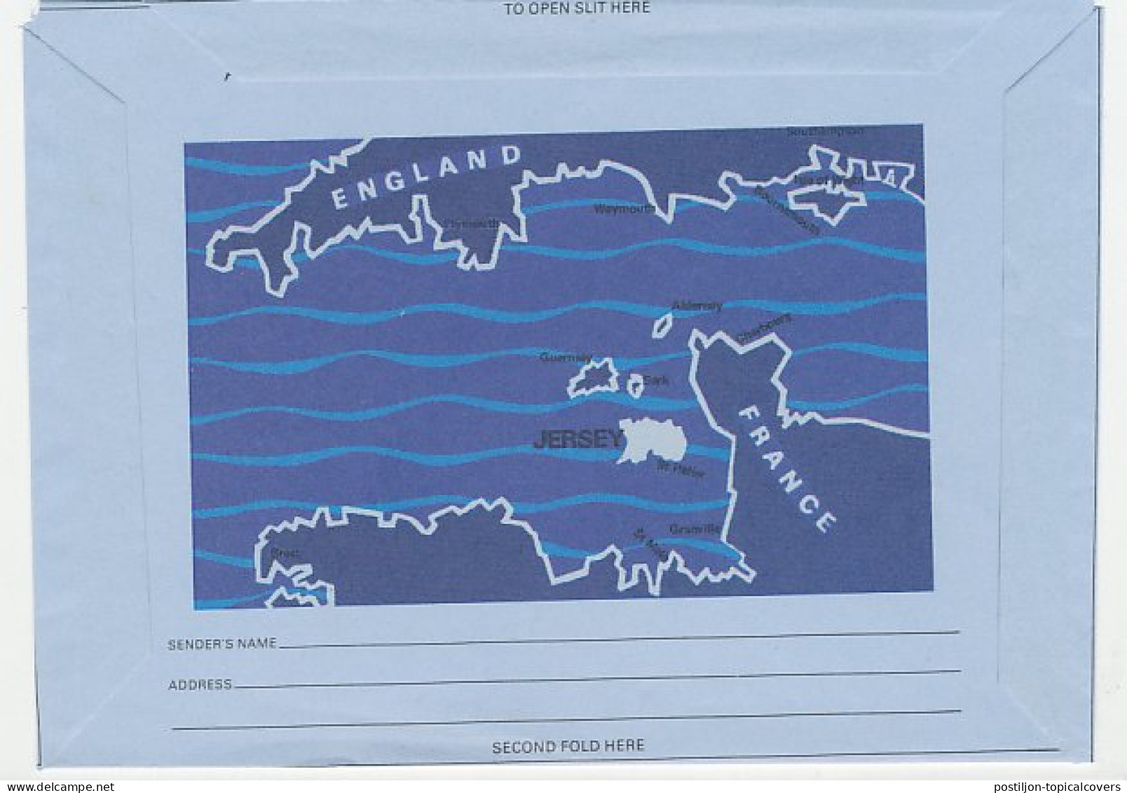 Postal Stationery Jersey Flower - Orchid - Map - Sonstige & Ohne Zuordnung