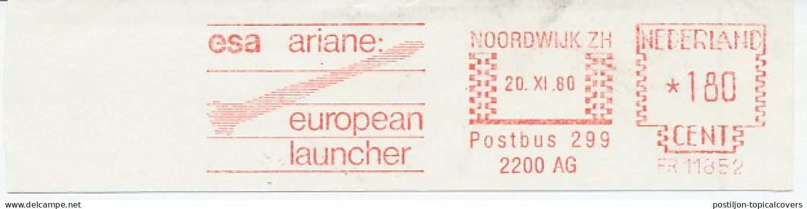 Meter Cut Netherlands 1980 ESA - Ariane - European Launcher - Astronomie