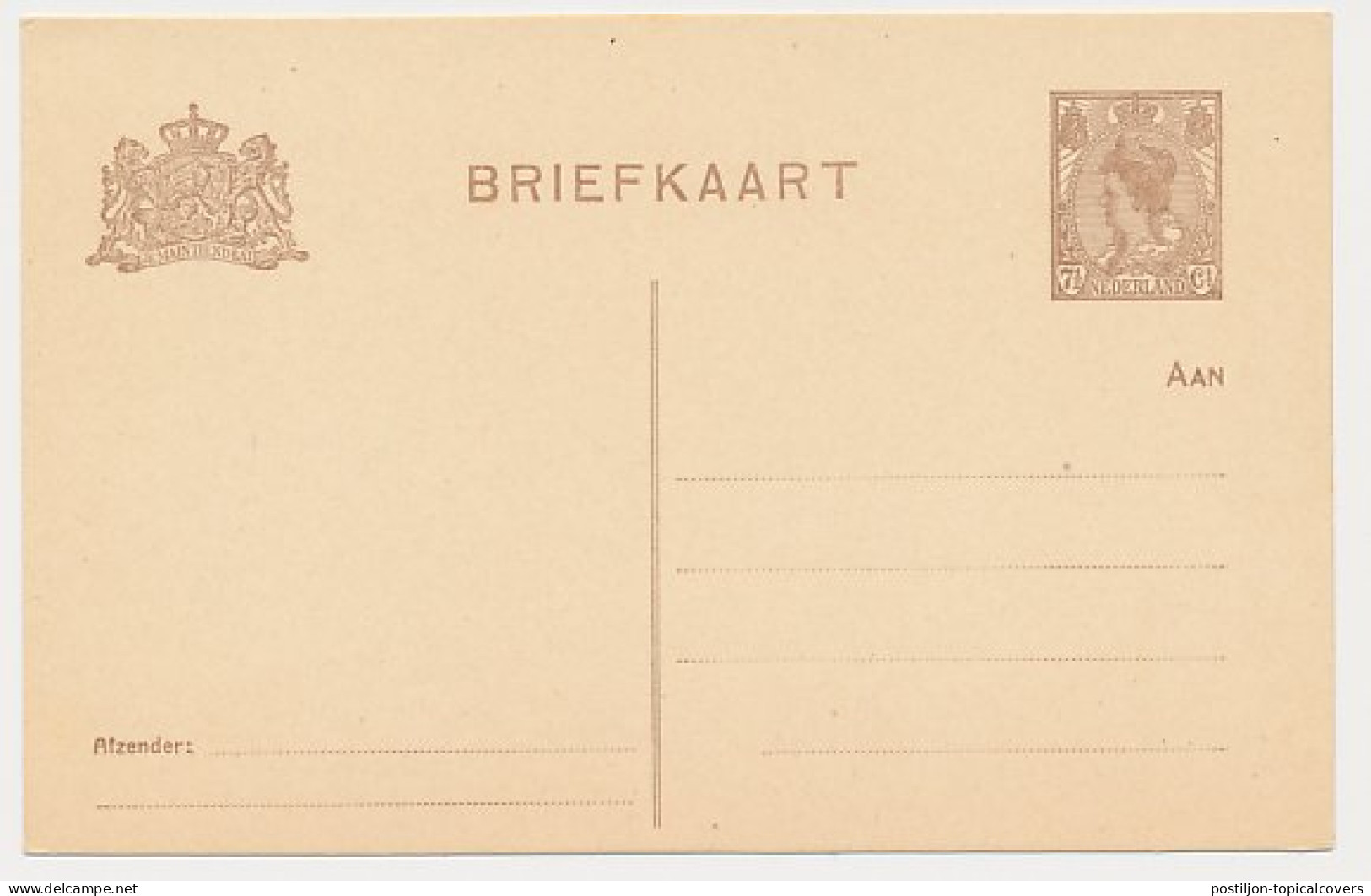Briefkaart G. 122 I - Ganzsachen