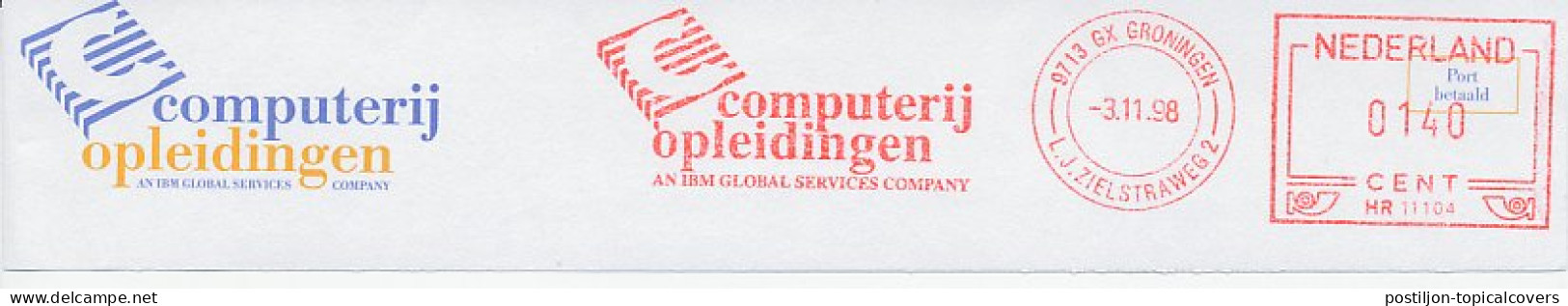 Meter Top Cut Netherlands 1998 Computer Chip - Informatica