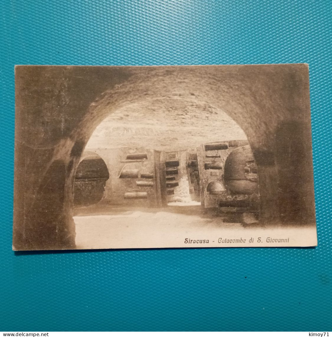 Cartolina Siracusa - Catacombe Di S. Giovanni. Viaggiata 1922 - Siracusa
