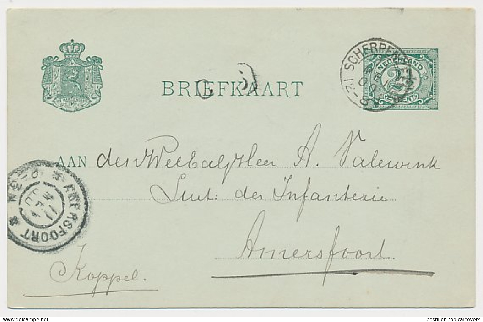Kleinrondstempel Scherpenzeel-G 1900 - Unclassified