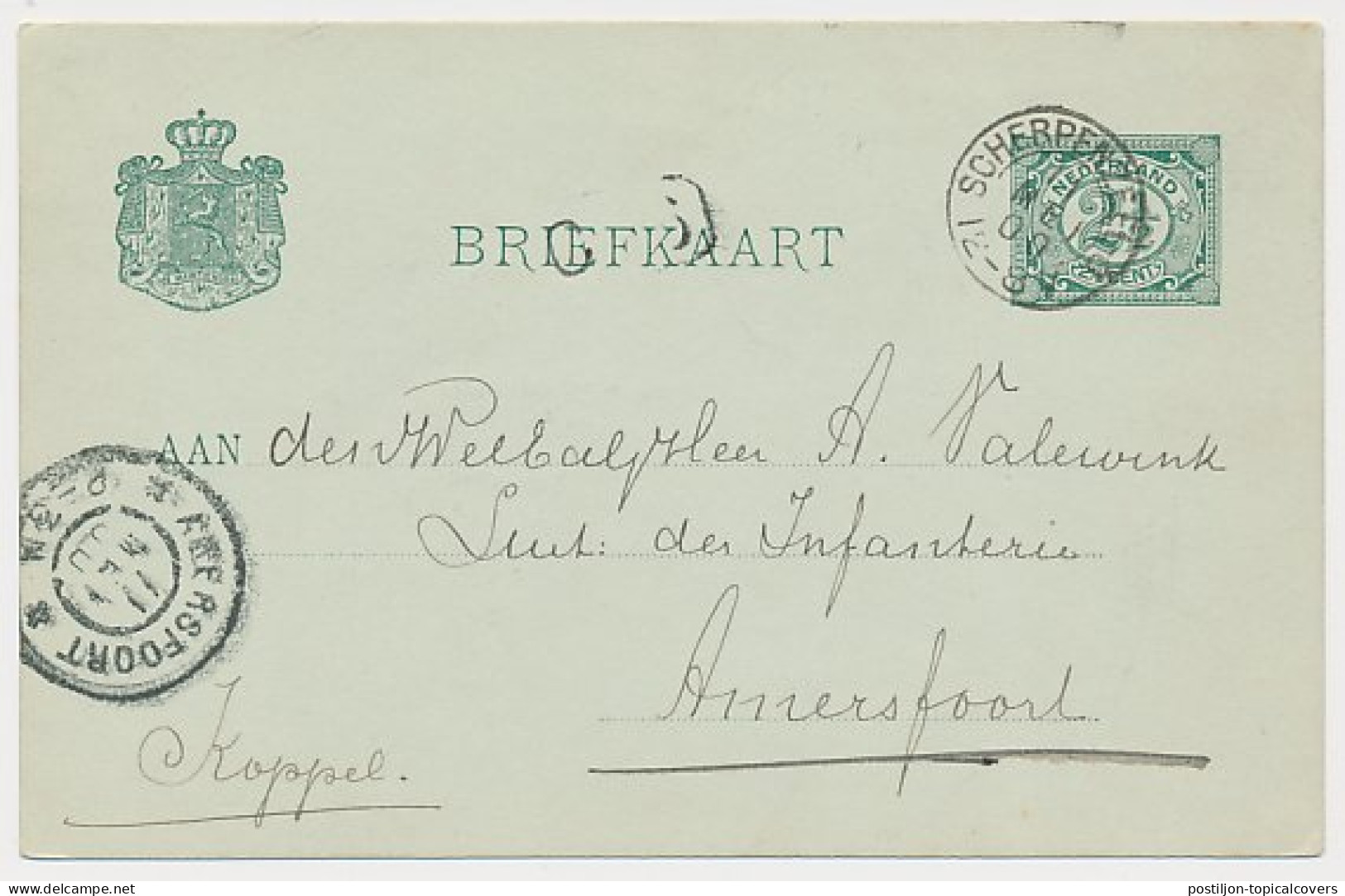 Kleinrondstempel Scherpenzeel-G 1900 - Ohne Zuordnung