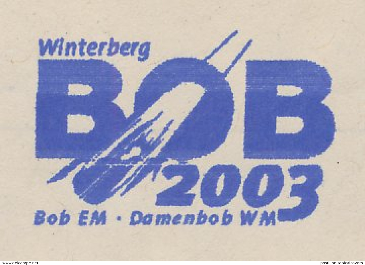 Meter Cut Germany 2003 Bobsleigh - World Championships 2003 Winterberg - Winter (Other)