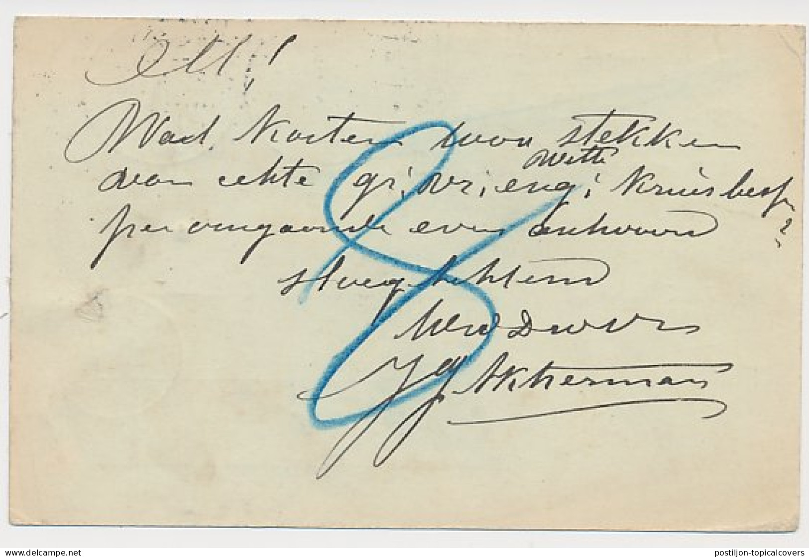 Firma Briefkaart Zuidhorn 1913 - Boom- Bloemkweekerij - Ohne Zuordnung
