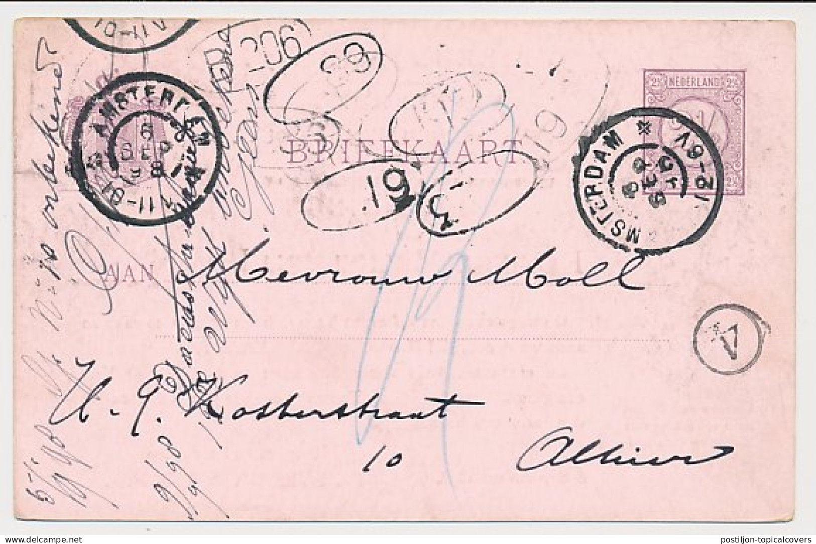 Briefkaart Geuzendam P33 D - Particulier Bedrukt - Zwerfkaart - Postwaardestukken