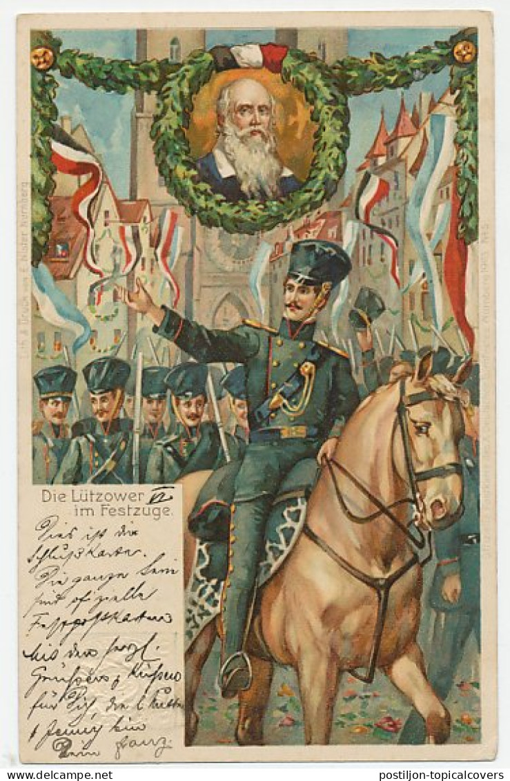 Postal Stationery Bayern 1903 Gymnastic Festival - Turnfest -Lutzower - Horse - Autres & Non Classés