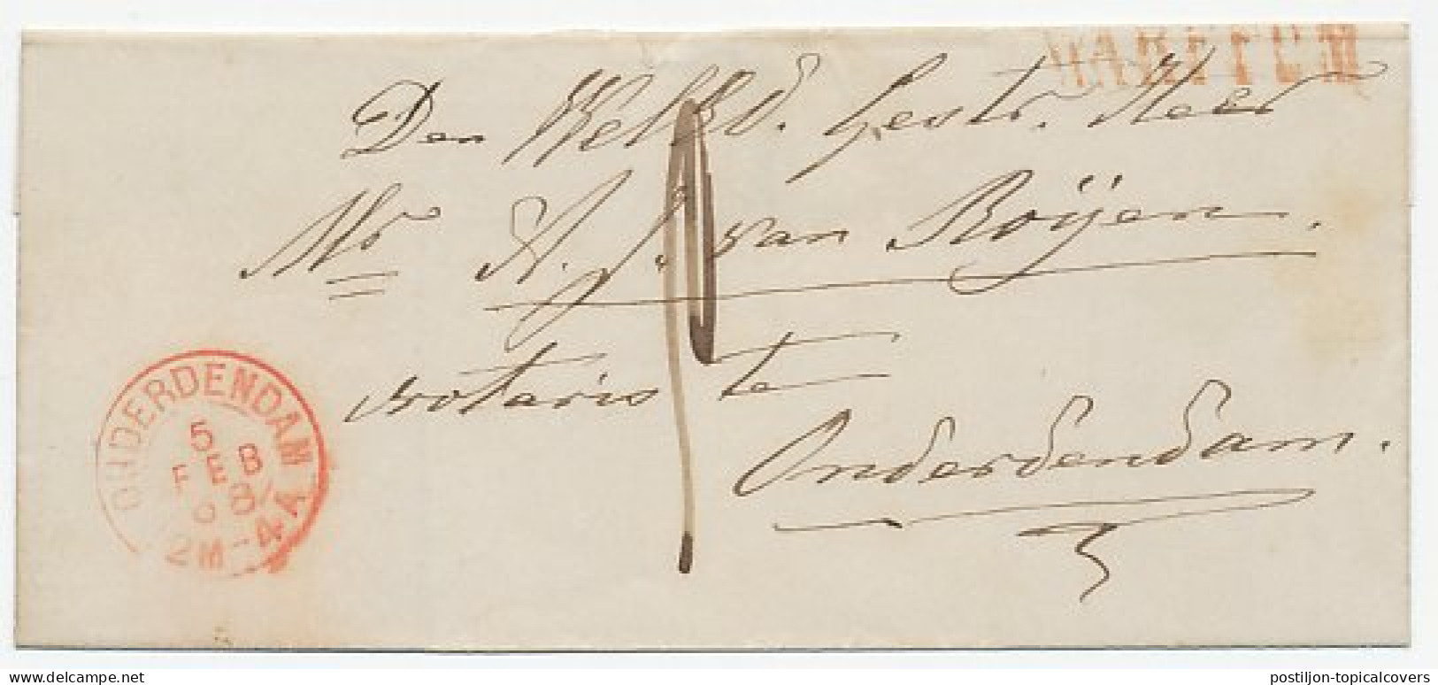 Naamstempel Warffum 1868 - Lettres & Documents