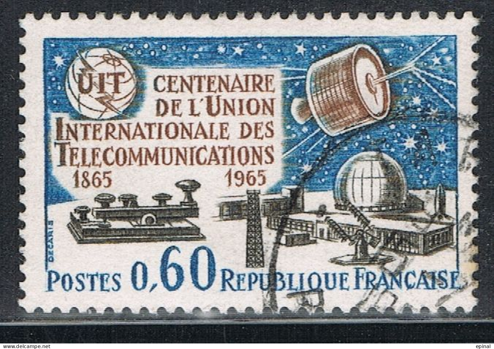 FRANCE : N° 1451 Oblitéré (Union Internationale Des Télécommunications) - PRIX FIXE - - Gebraucht