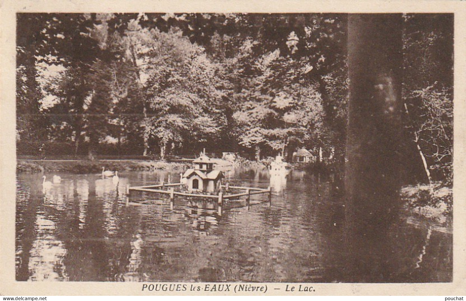 SO 23-(58) POUGUES LES EAUX - LE LAC - 2 SCANS - Pougues Les Eaux