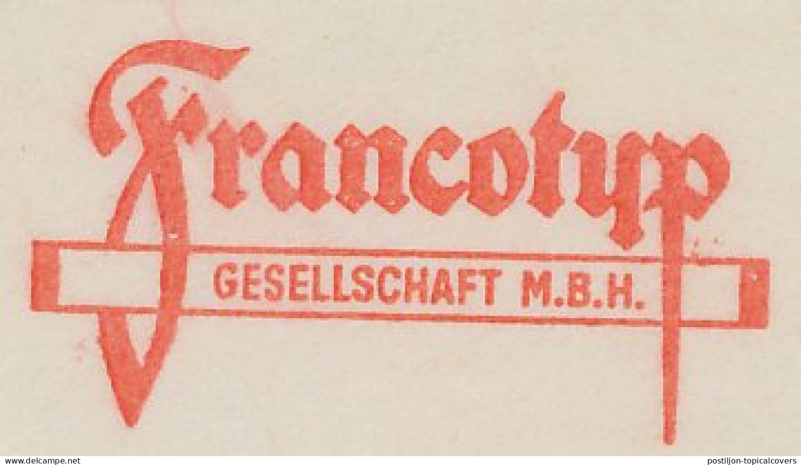 Meter Cut Germany 1954 Francotyp - Vignette [ATM]