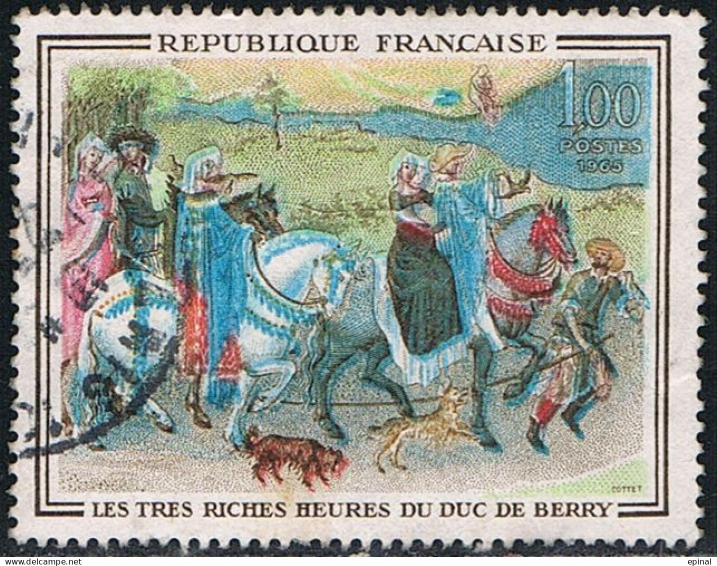 FRANCE : N° 1457 Oblitéré ("Les Très Riches Heures Du Duc De Berry") - PRIX FIXE - - Usati