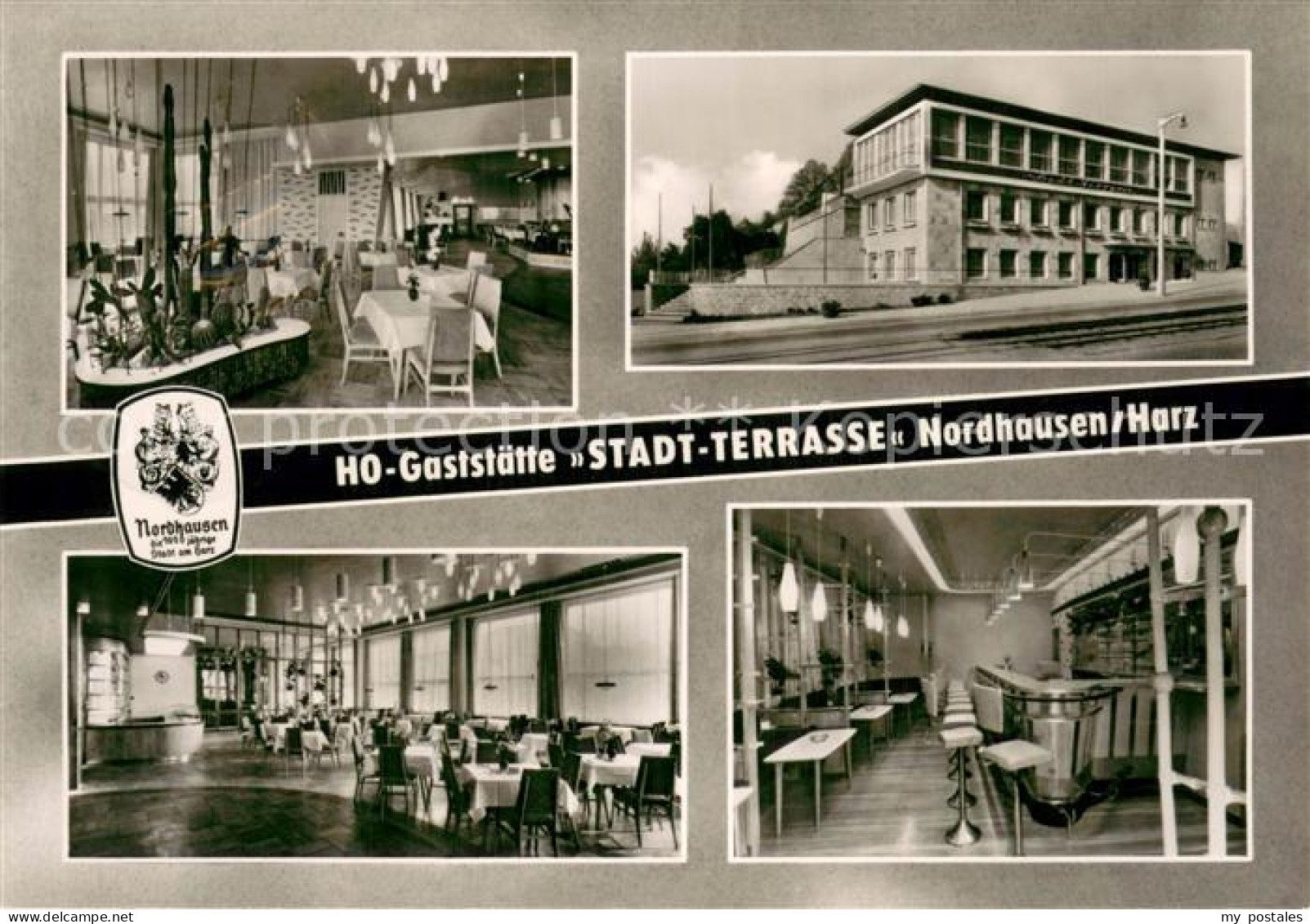 73723001 Nordhausen Thueringen HO Gaststaette Stadt Terrasse Gastraeume Bar Nord - Nordhausen