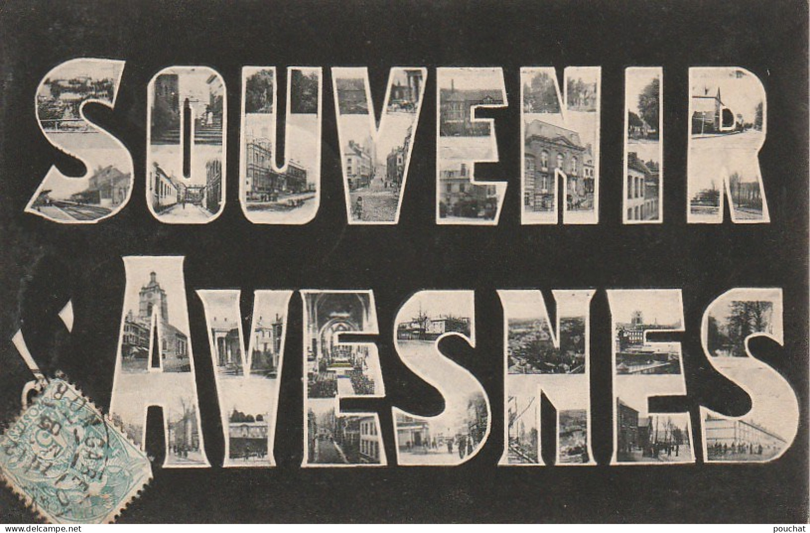 S0 24-(59) SOUVENIR D' AVESNES - LETTRES MULTIVUES  - 2 SCANS - Avesnes Sur Helpe