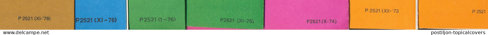 Verhuisbericht 1972 / 1978 - 7 Verschillende Formulieren - Ohne Zuordnung