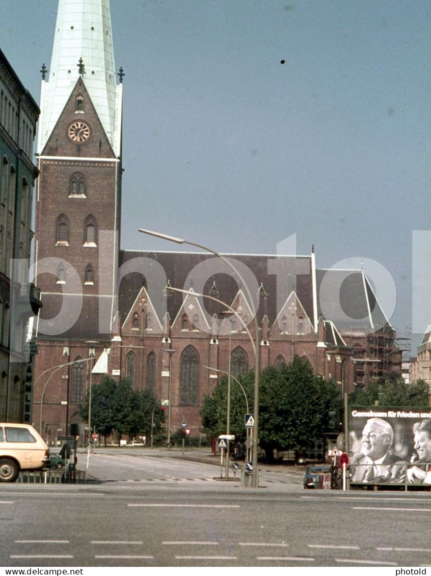 4 SLIDES SET 1970s SHIP VESSEL PORT HAMBURG GERMANY 35mm ORIGINAL AMATEUR DIAPOSITIVE SLIDE Not PHOTO No FOTO NB4108 - Diapositives (slides)