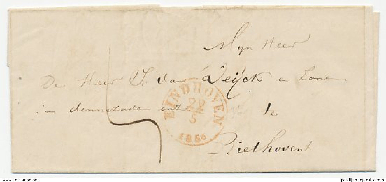 Naamstempel Valkenswaard 1856 - Covers & Documents