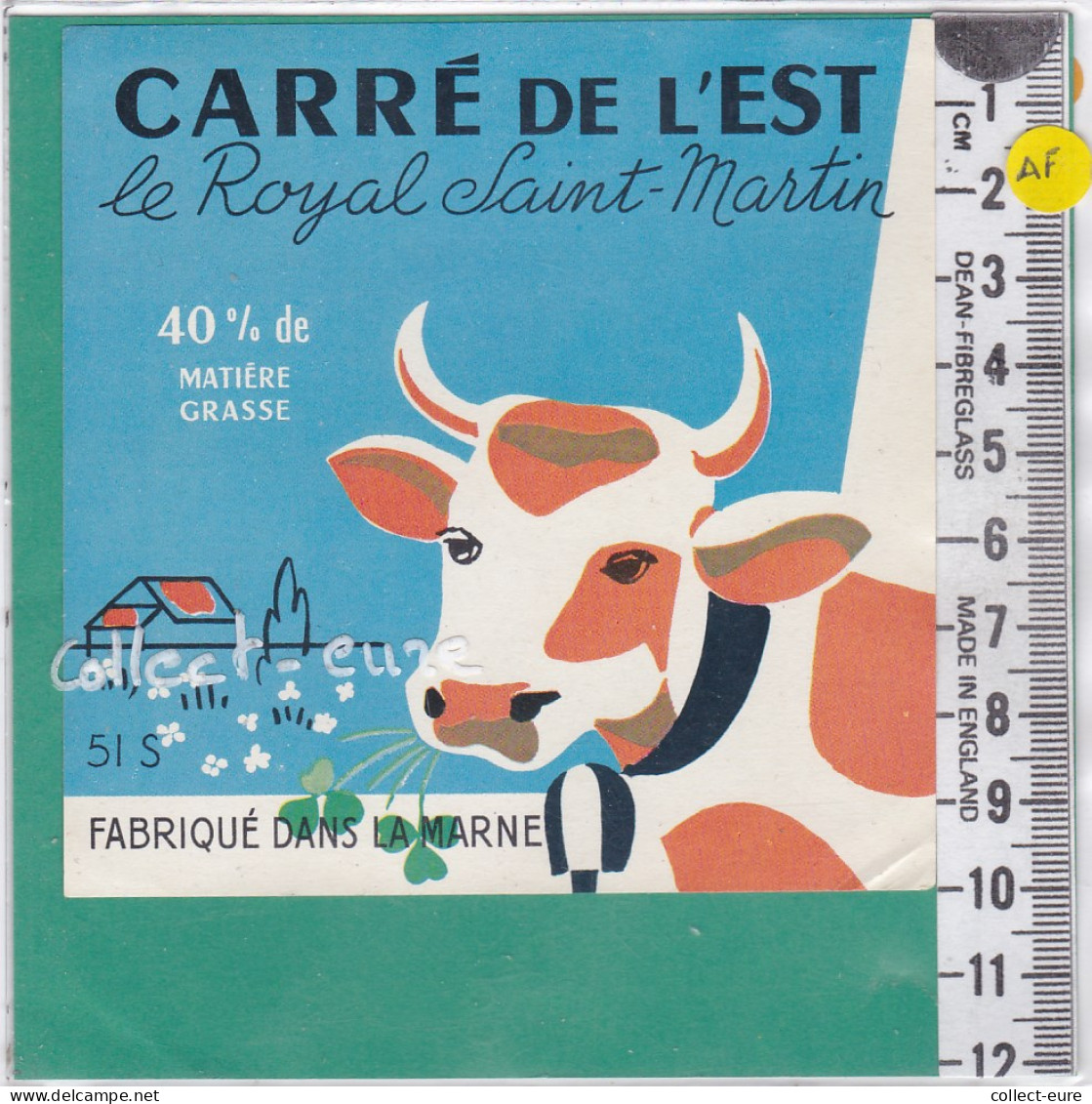 C1201  FROMAGE CARRE DE L EST LE ROYAL SAINT MARTIN MARNE 51 S - Cheese