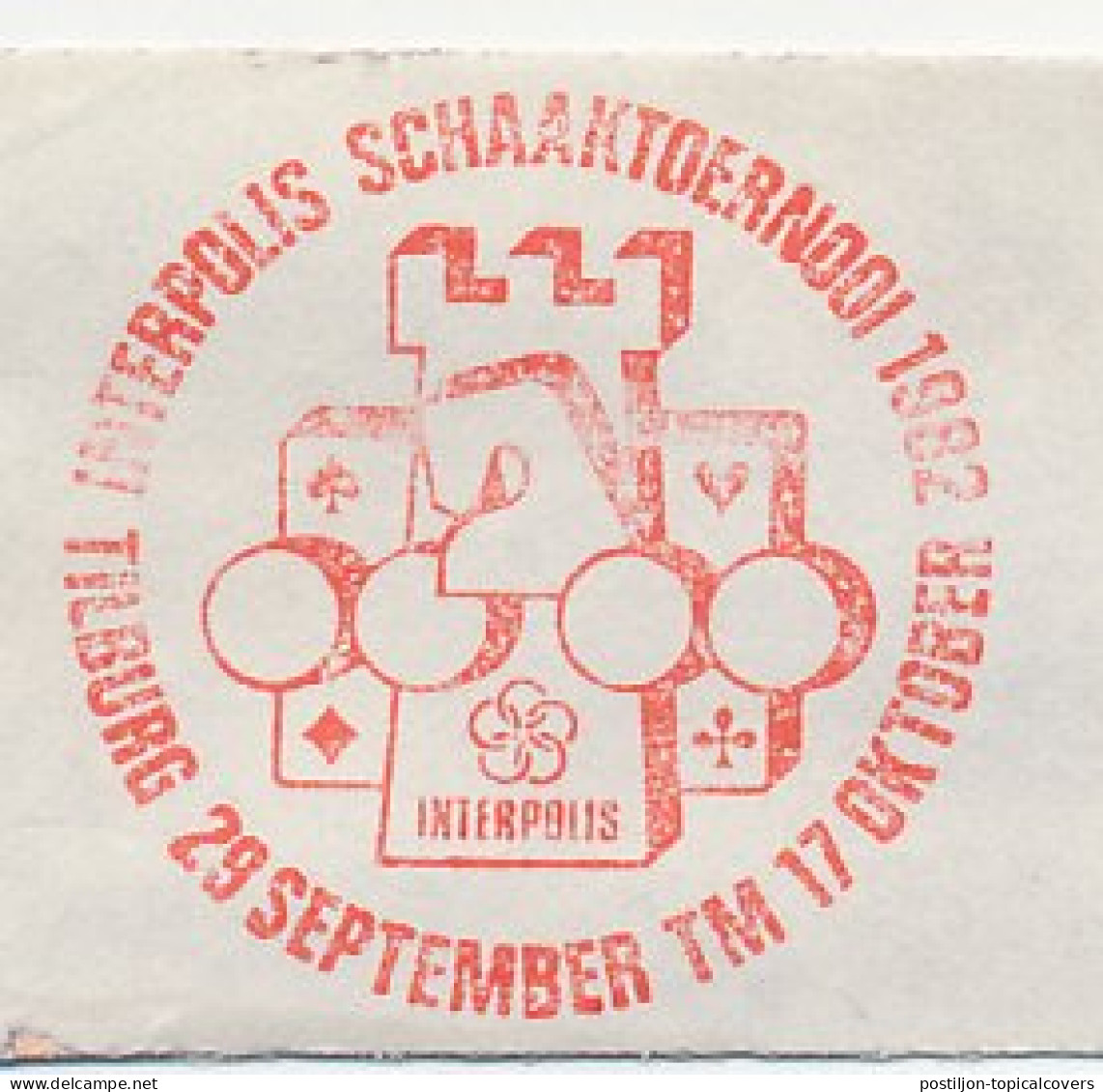 Meter Cut Netherlands 1982 Interpolis Chess Tournament Tilburg 1982 - Unclassified