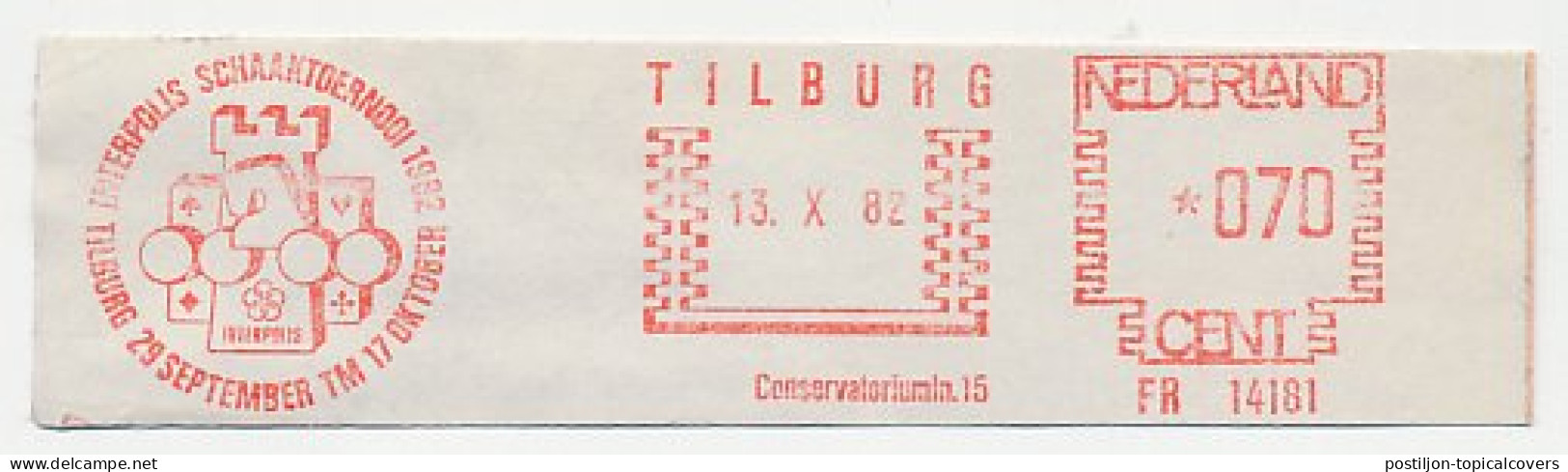Meter Cut Netherlands 1982 Interpolis Chess Tournament Tilburg 1982 - Unclassified