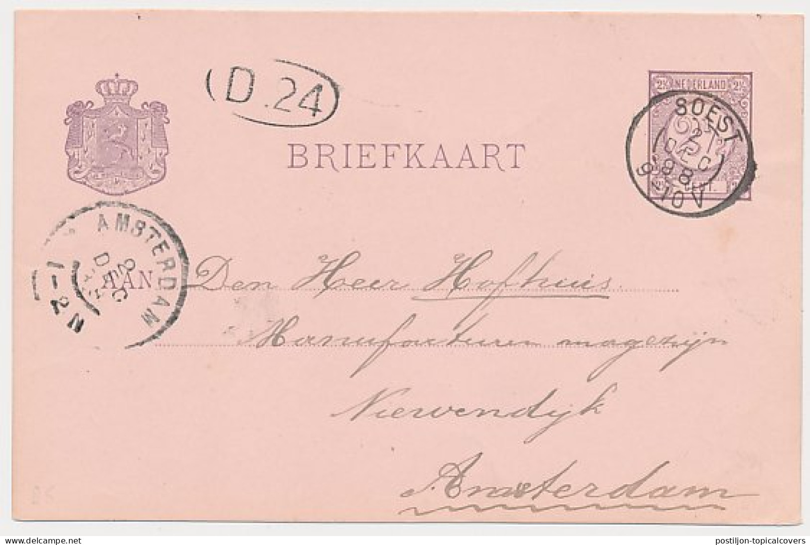 Kleinrondstempel Soest 1898 - Unclassified