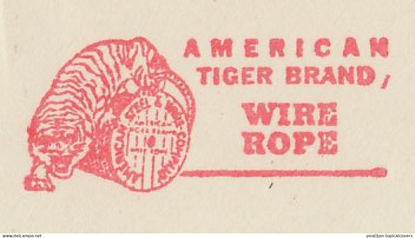 Meter Top Cut USA 1950 Tiger - Wire Rope - Autres & Non Classés