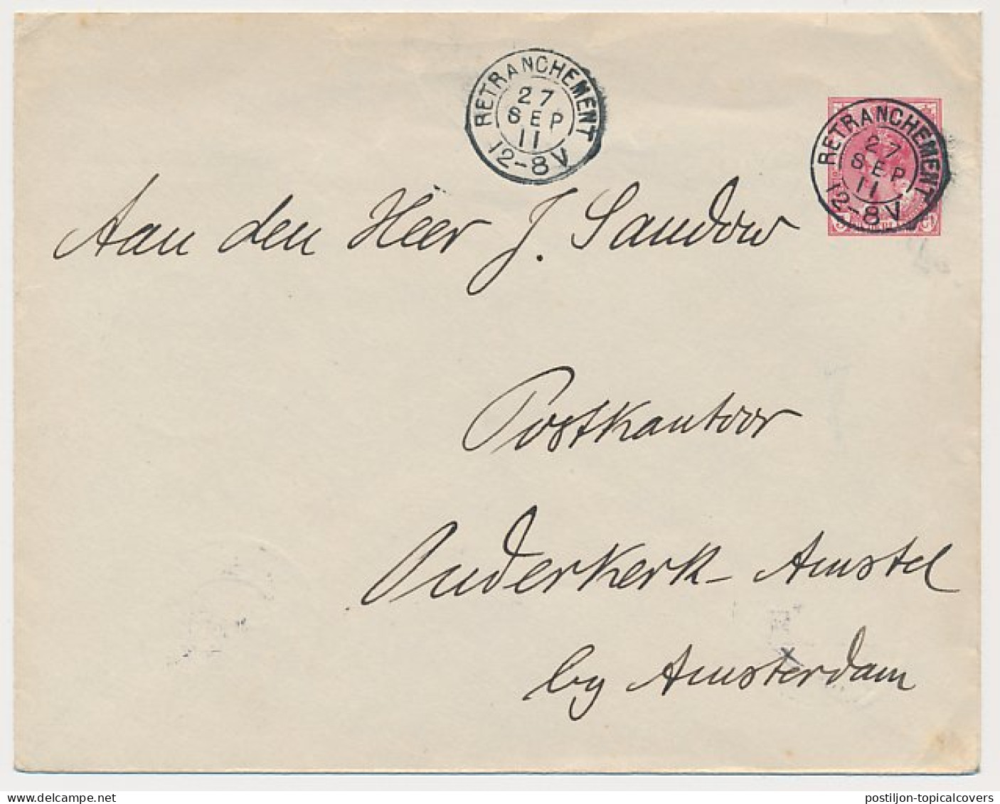 Kleinrondstempel Retranchement 1911 - Ohne Zuordnung