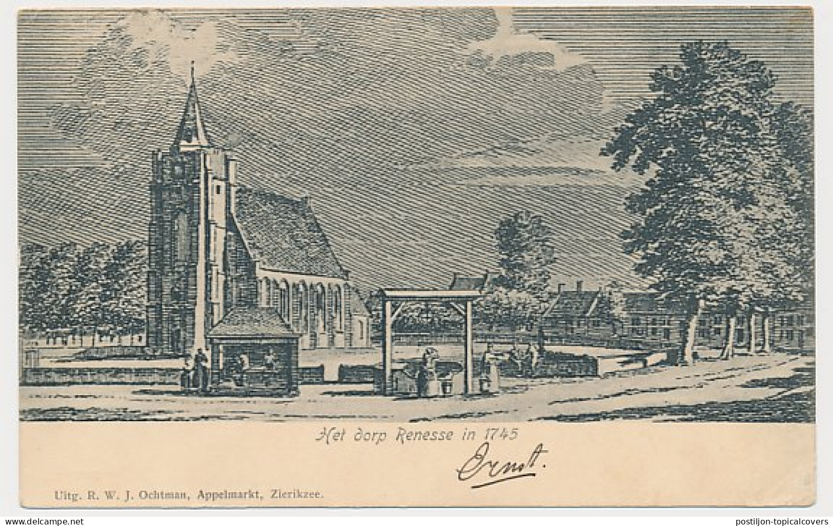 Kleinrondstempel Renesse 1905 - Unclassified