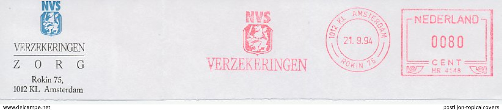 Meter Top Cut Netherlands 199 Coat Of Arms - Lion - Altri & Non Classificati