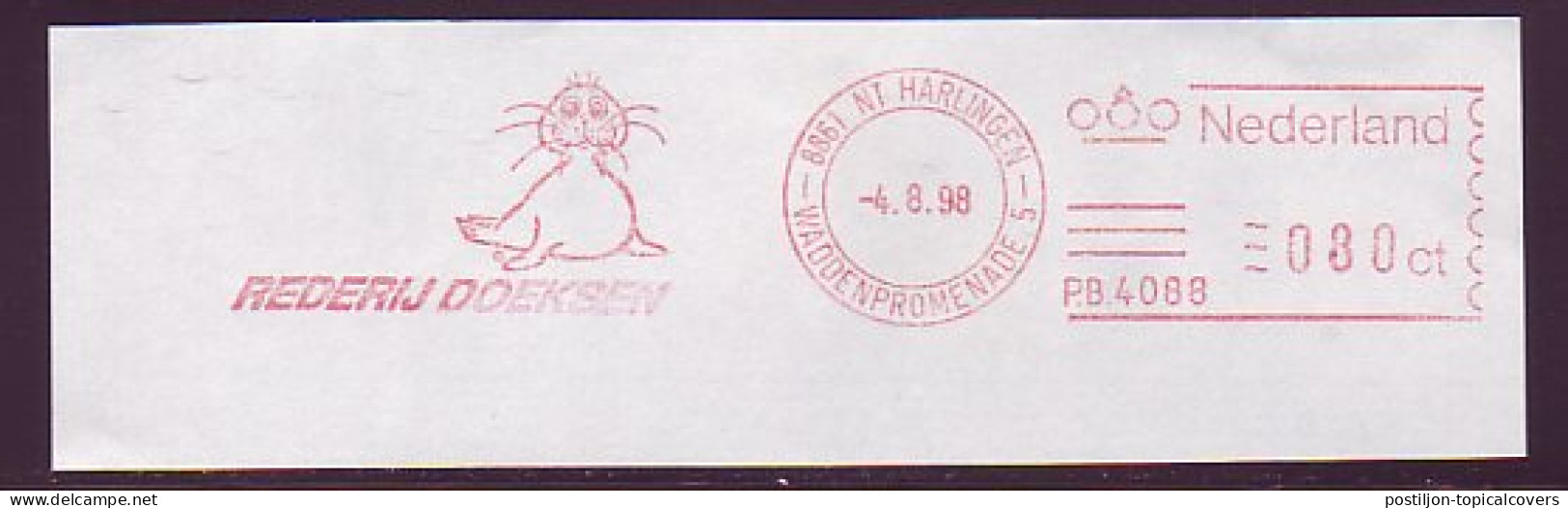 Meter Cut Netherlands 1998 Seal - Autres & Non Classés