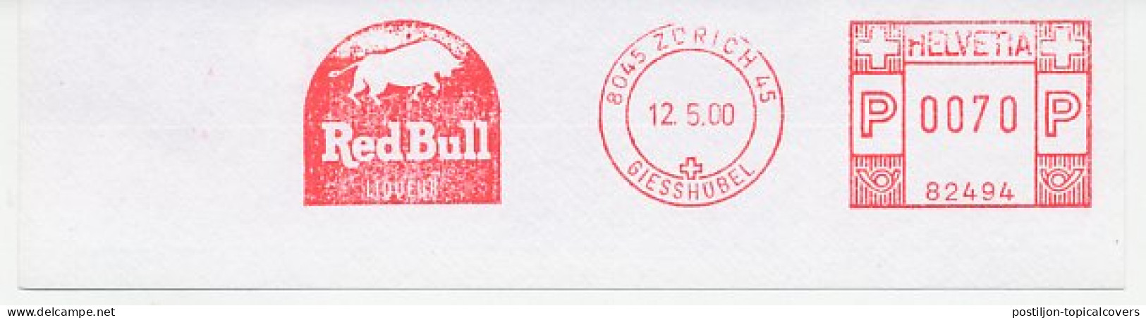 Meter Cut Switzerland 2000 Liqueur - Red Bull - Wines & Alcohols