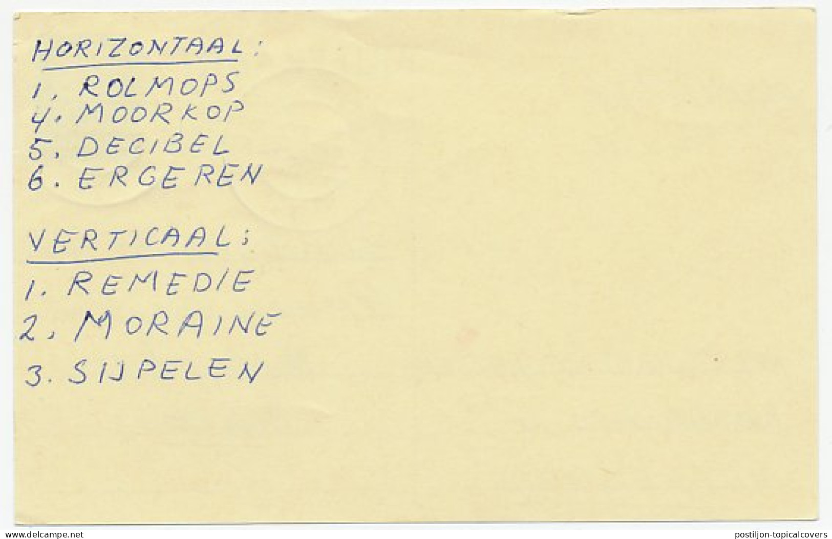Briefkaart G. 330 / Bijfrankering Veenendaal - Den Haag 1966 - Ganzsachen