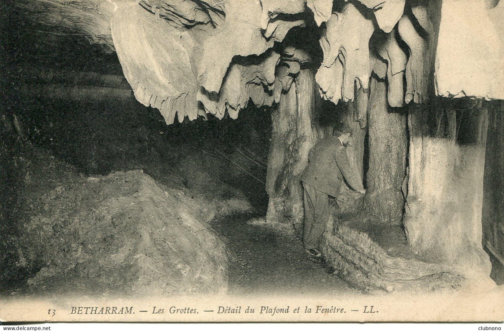 CPA - BETHARRAM - LES GROTTES - DETAIL DU PLAFOND ET LA FENETRE - Lestelle-Bétharram