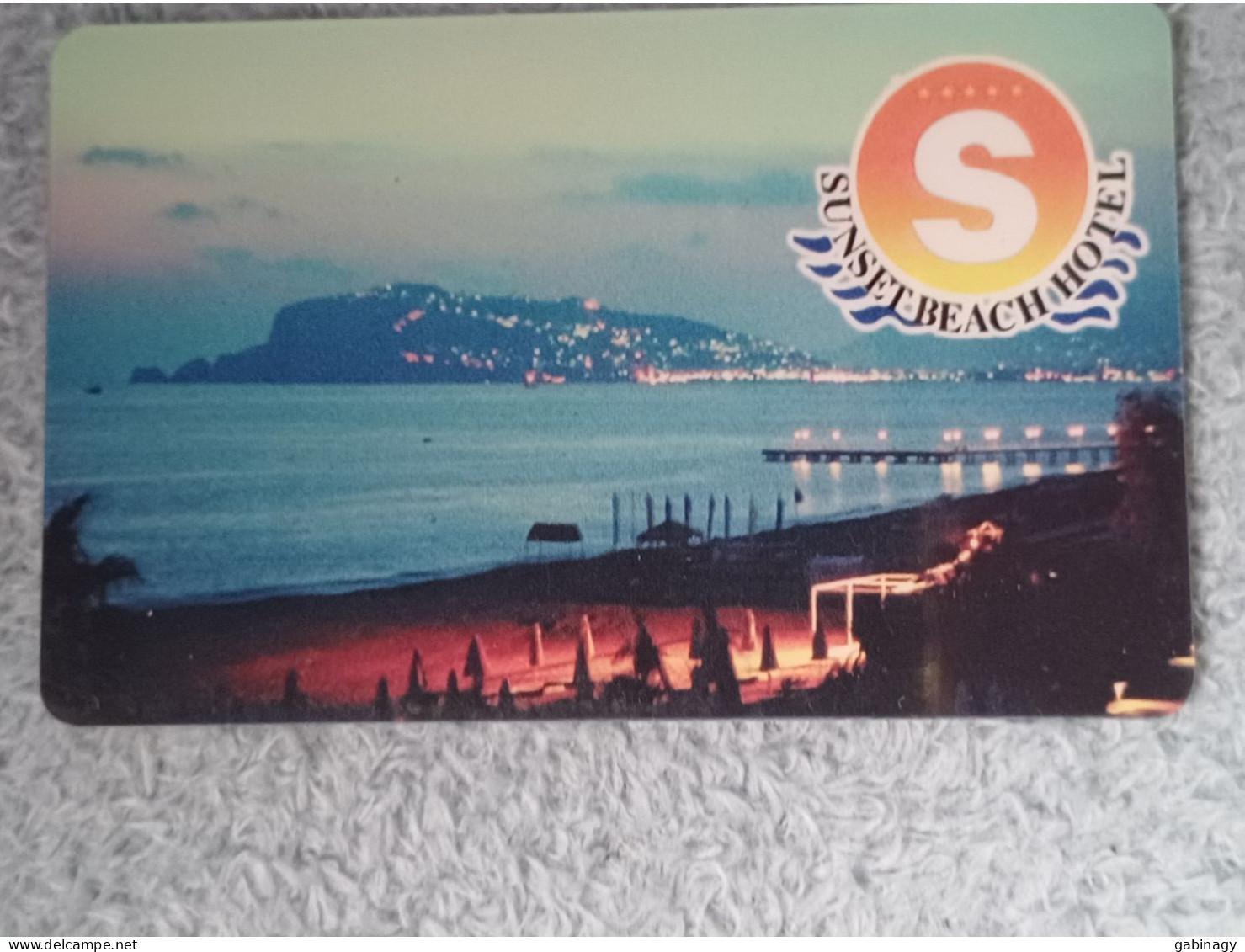 HOTEL KEYS - 2521 - TURKEY - SUNSET BEACH HOTEL ALANYA/ANTALYA - Hotel Keycards