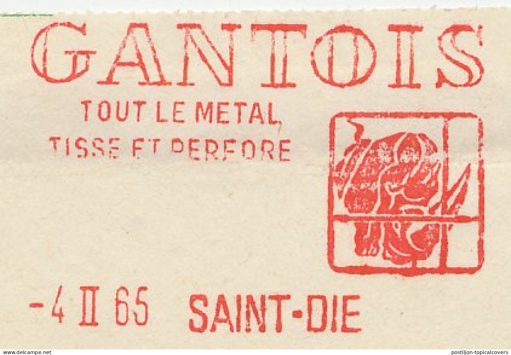 Meter Cut France 1965 Rhinoceros - Railing - Grille - Autres & Non Classés
