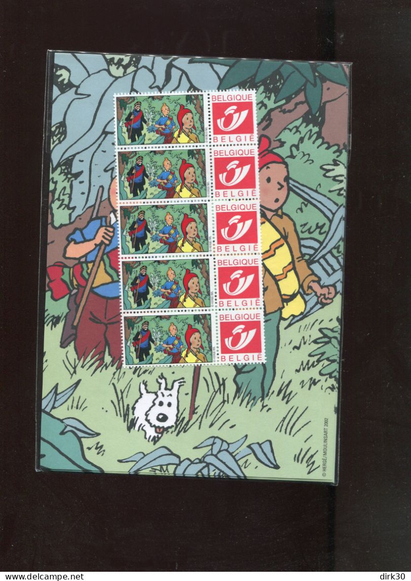 Belgie 3181 Gepersonaliseerde Zegel MNH Duostamps BD COMICS STRIPS TINTIN Strip Of 5 HERGE  IN ORIGINAL PACKAGING - Neufs