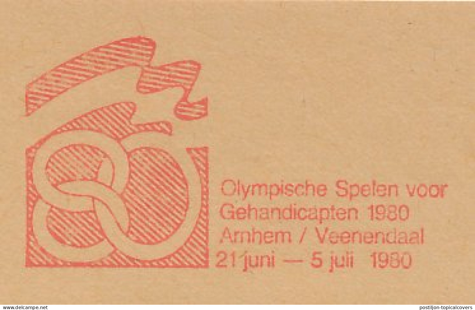 Meter Cut Netherlands 1980 VI Summer Paralympic Games 1980 The Netherlands - Behinderungen