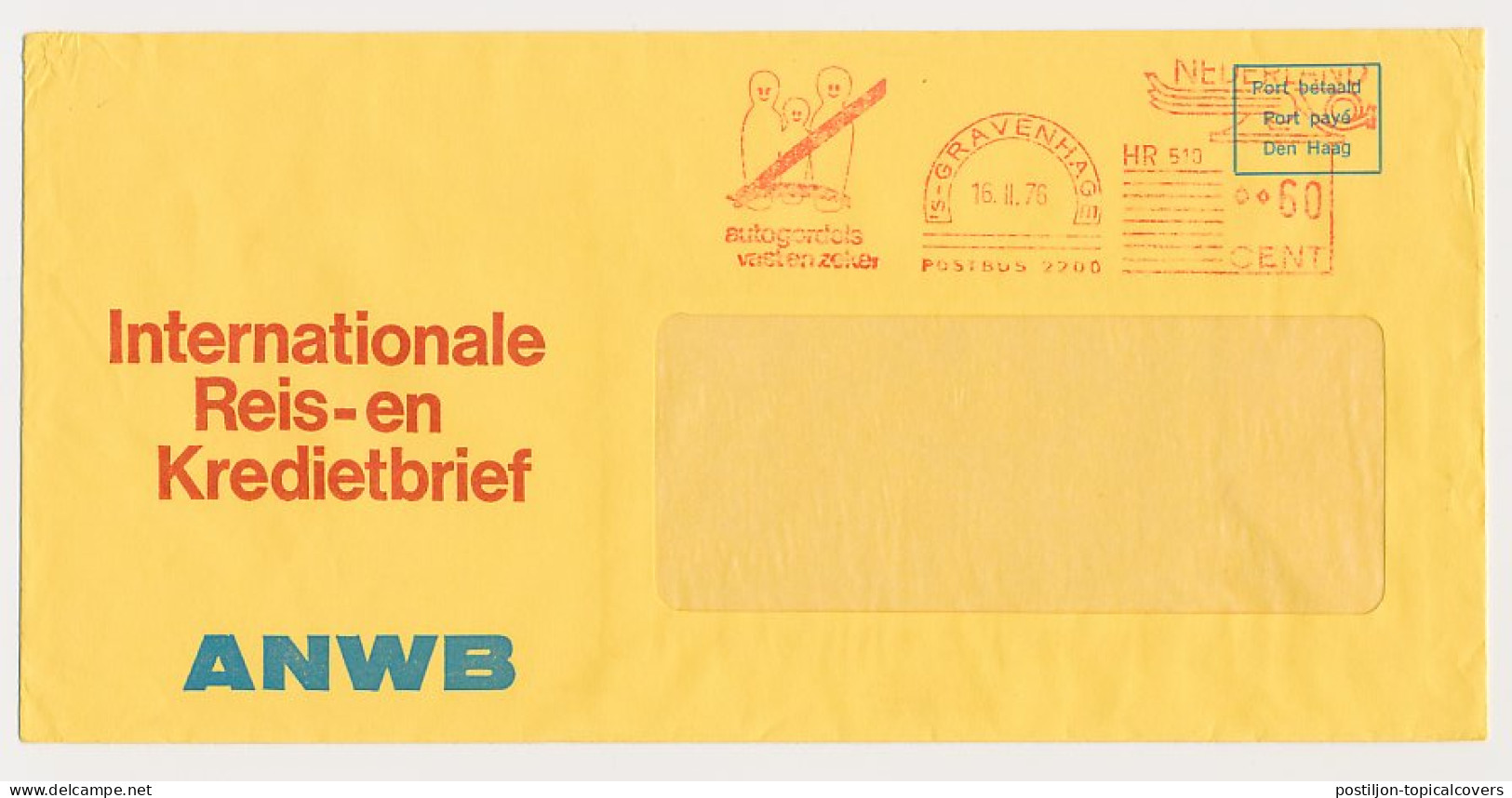 Meter Cover Netherlands 1976 Seatbelt - Surely - Other & Unclassified