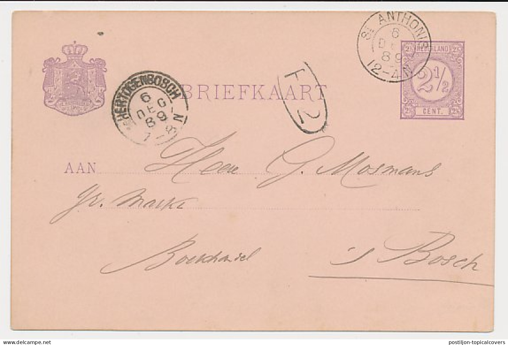 Kleinrondstempel St Anthonis 1889 - Ohne Zuordnung