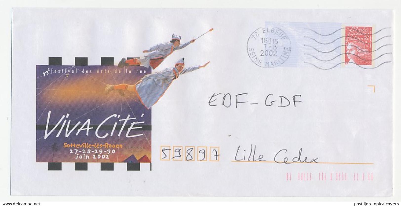 Postal Stationery / PAP France 2002 Street Art Festival - Other & Unclassified