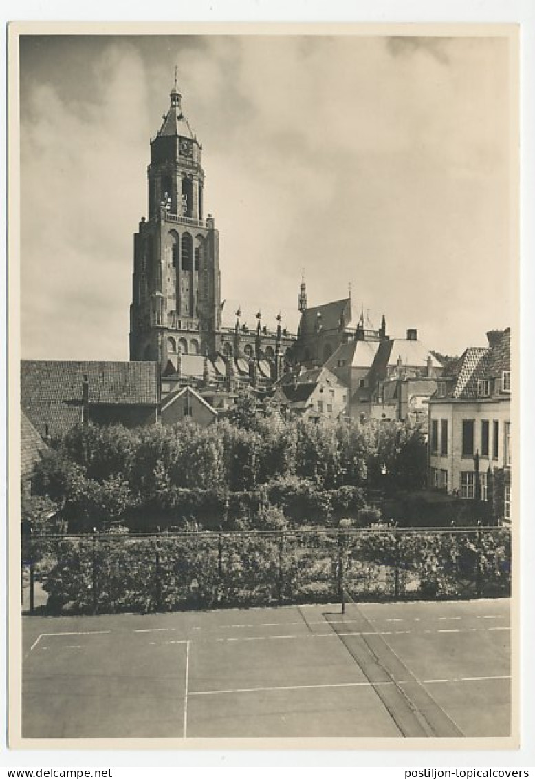 Postal Stationery Netherlands 1946 Tennis Court - Church - Autres & Non Classés