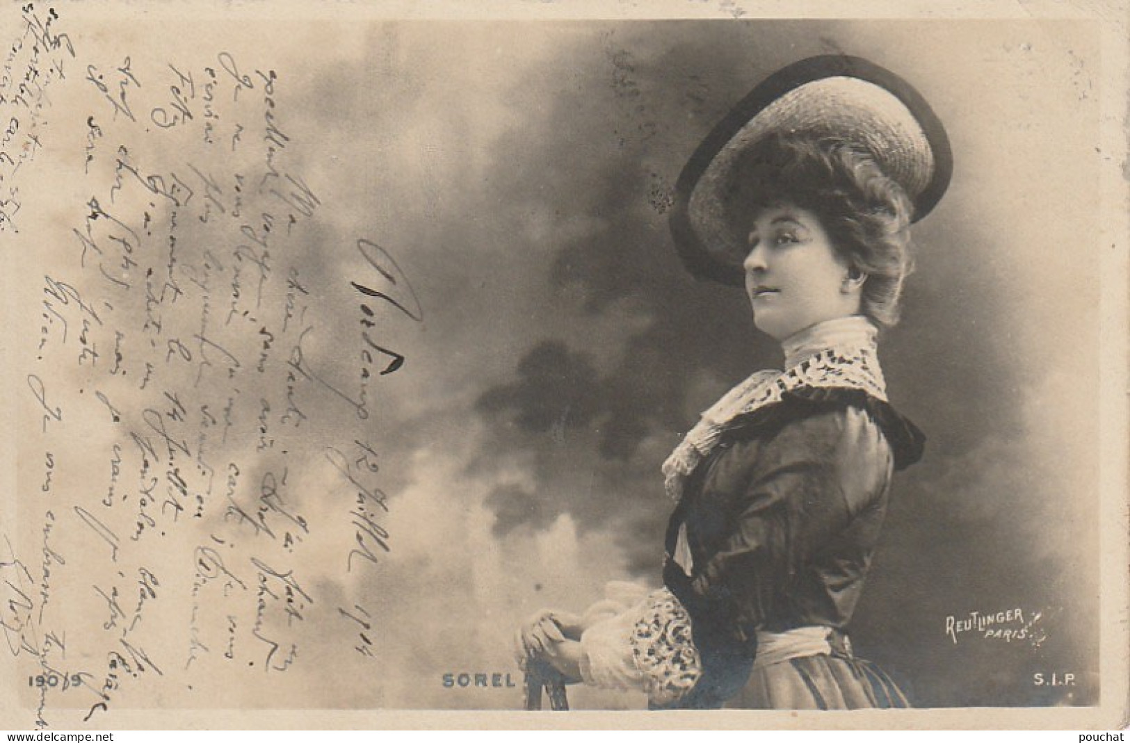 SO 27- PORTRAIT D' ARTISTE PAR REUTLINGER , PARIS - SOREL - 2 SCANS - Entertainers