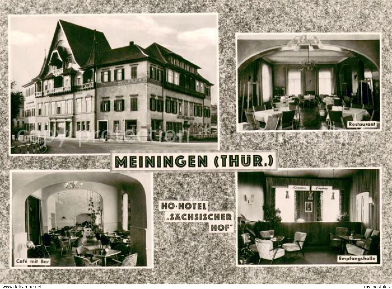 73722953 Meiningen Thueringen HO Hotel Saechsischer Hof Restaurant Cafe Mit Bar  - Meiningen